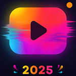 تنزيل برنامج تصميم فيديو مع اغنية وصور glitch video editor